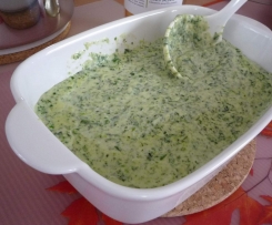 Gorgonzola-Spinat-Sauce zu Pasta oder Gnocchi