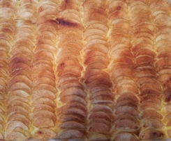 Apfelkuchen mit Pudding