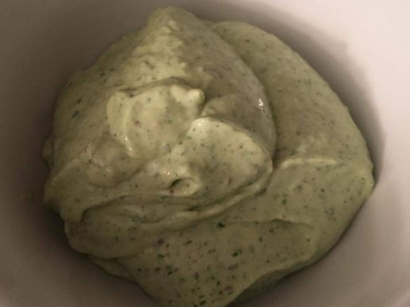 Aufstrich Frischkäse mit Speck und Rucola