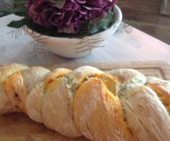 Pikanter Ciabatta-Zopf