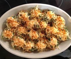 Gefüllte Champignons mit Spinat