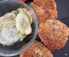 Gebratene Käseknödel