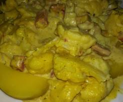 Pizzaleberkäse mit Blumenkohl