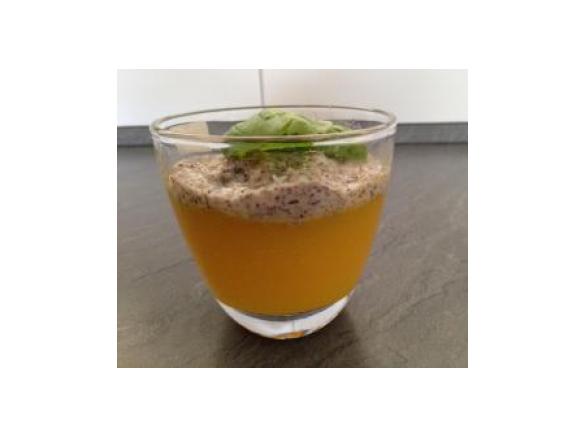 Mango - Gelee mit Mohnsoße