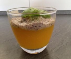 Mango - Gelee mit Mohnsoße