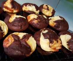 Schoko-Käsekuchen-Muffins