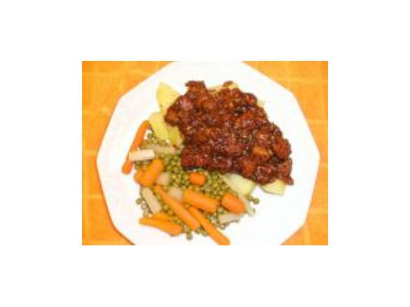 Hasenpfeffer / Schweinepfeffer  mit Backpflaumen - RdT am 6.11.2011