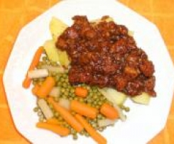 Hasenpfeffer / Schweinepfeffer  mit Backpflaumen - RdT am 6.11.2011