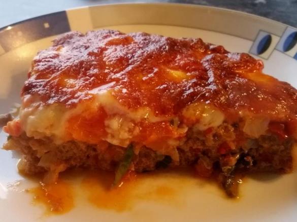 Hackfleischpizza ohne Teig (Auflauf)