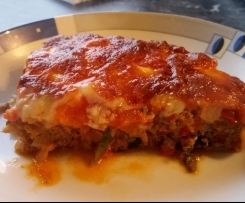 Hackfleischpizza ohne Teig (Auflauf)