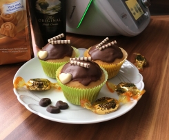 Muffins mit einem Hauch von Baileys und Karamellkern