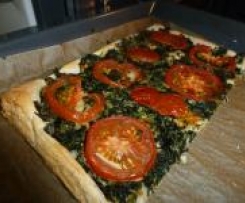 Spinat-Blätterteig-Kuchen