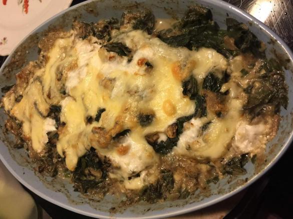 Schneller Spinat Champion Käse Auflauf WW