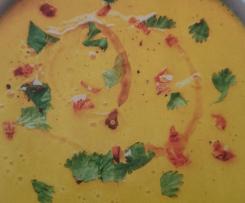 Kürbiscremesuppe mit Kokosmilch