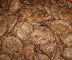 Schoko Cookies mit Karamellkern