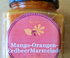 Mango-Orangen-Erdbeer Konfitüre