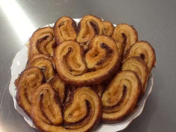 Schweineohren, aus falschen Blätterteig