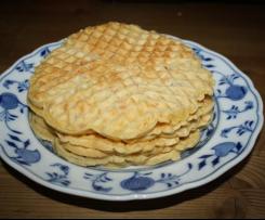 Waffeln mit Schinken