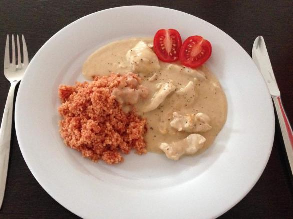 Putengeschnetzeltes mit Couscous