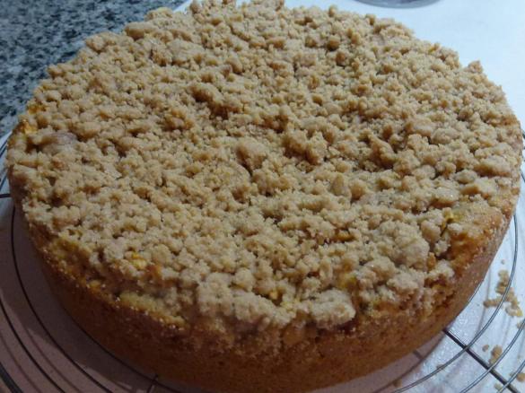 Variation von Apfelkuchen mit Zimt u. Streusel