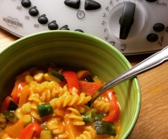 Curry Nudeleintopf mit Gemüse - Ruck Zuck  >>vegetarisch<<  >>vegan<<