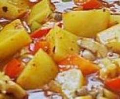 Gulasch mit Austernpilzen