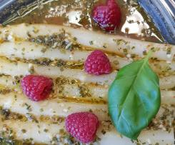 Gerrys Spargelsalat (außerhalb der Spargelsaison)  mit frischem Wildlachs