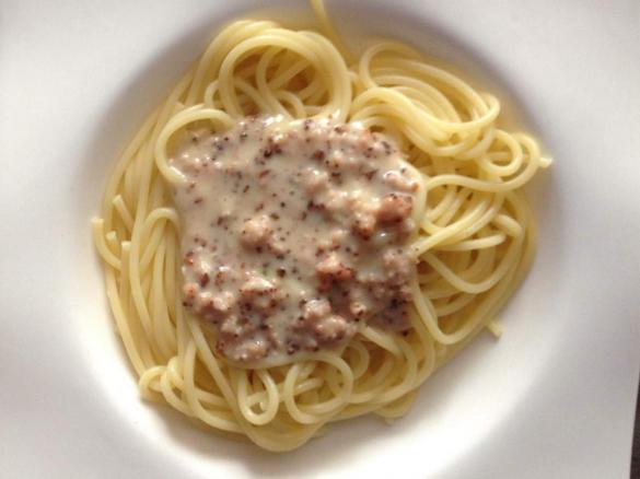 Schinkensoße (für Nudeln)