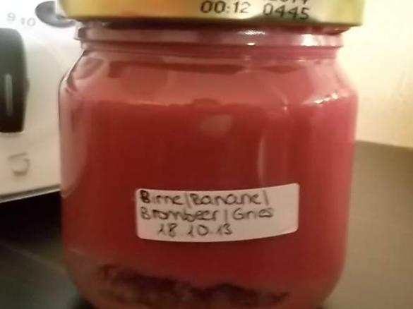 Birne-Banane-Brombeer mit Gries