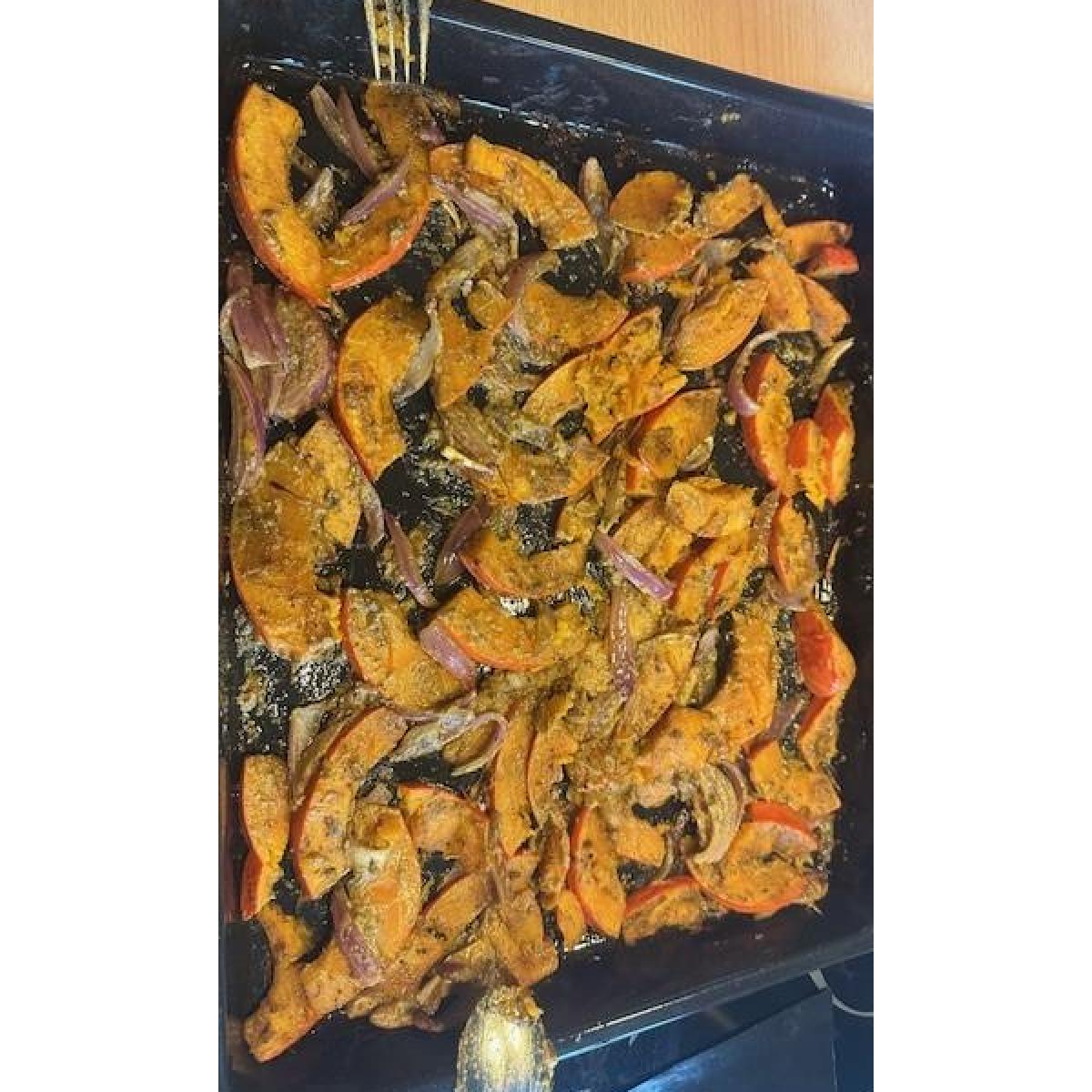 Ofenkürbis mit Feta, Zwiebeln und Thymian von Luxkom. Ein Thermomix ...