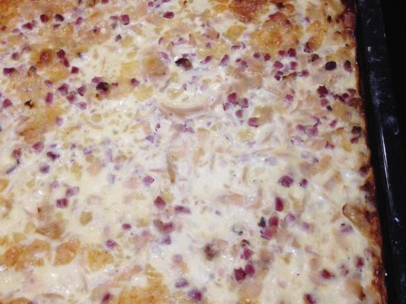 Variation Zwiebelkuchen - saftig, herzhaft vom Blech