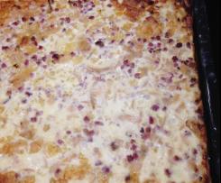 Variation Zwiebelkuchen - saftig, herzhaft vom Blech