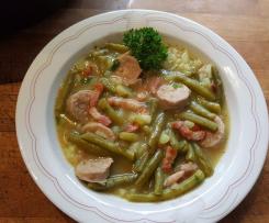 Grüne Bohnen-Eintopf mit Speck