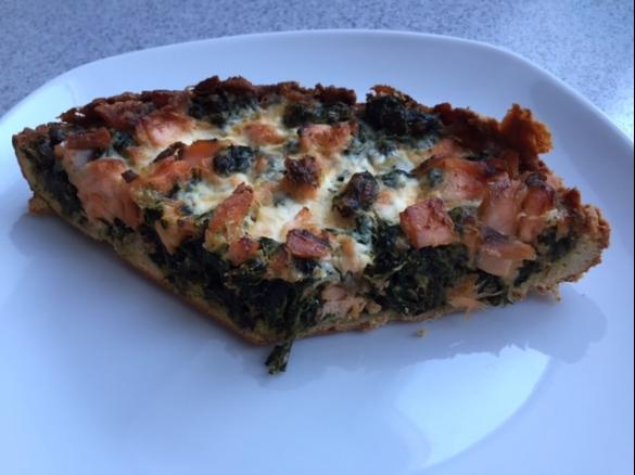 Spinat-Lachs-Kuchen Low Carb