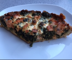 Spinat-Lachs-Kuchen Low Carb