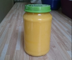 Kartoffel-Pastinake-Möhre-Hühnchen-Brei