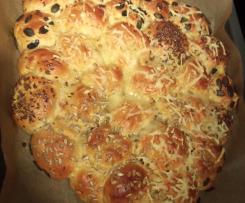 Zwiebel Baguette Brot / Party-Traube oder Partybrötchen