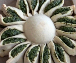 Spinatsonne (Variation von Hackfleischsonne)