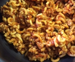 Putenbrust-Pfanne mit Nudeln