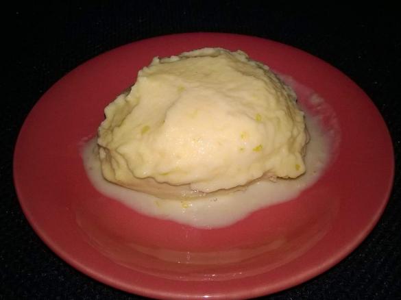 Joghurteis / Fruchtsorbet mit Joghurt Orange-Apfel ohne Zucker