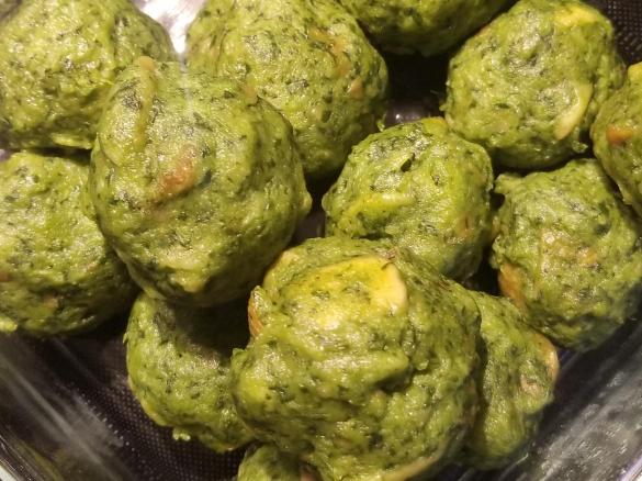 Spinatknödel vegan