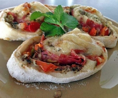 Champignon - Salami - Schnecken