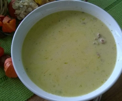 Hackfleisch-Lauch-Käse Suppe