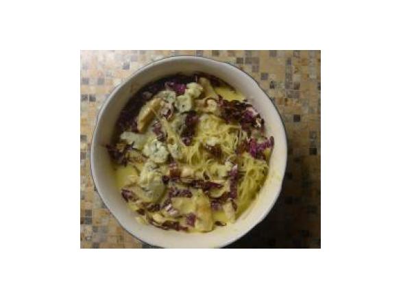 Pasta mit Hähnchen und Gorgonzola