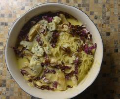 Pasta mit Hähnchen und Gorgonzola