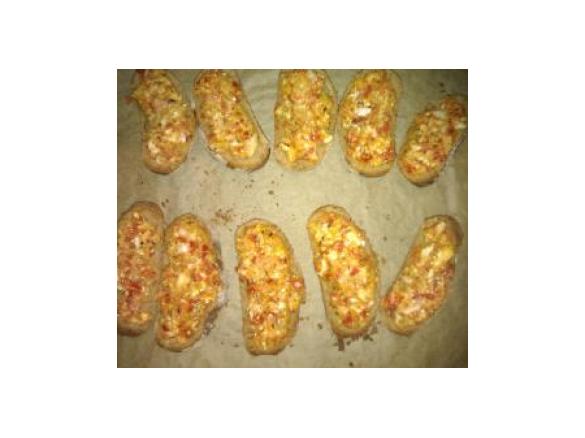 Variation von Bruschetta für Eilige