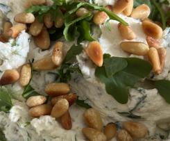Rucola-Pinienkernen Dip  Aufstrich Frischkäse