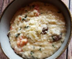 Bärlauch Risotto mit Champignons