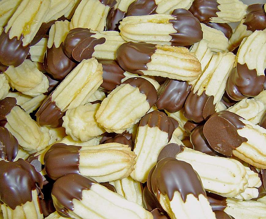 Orangenstäbchen Plätzchen Weihnachten