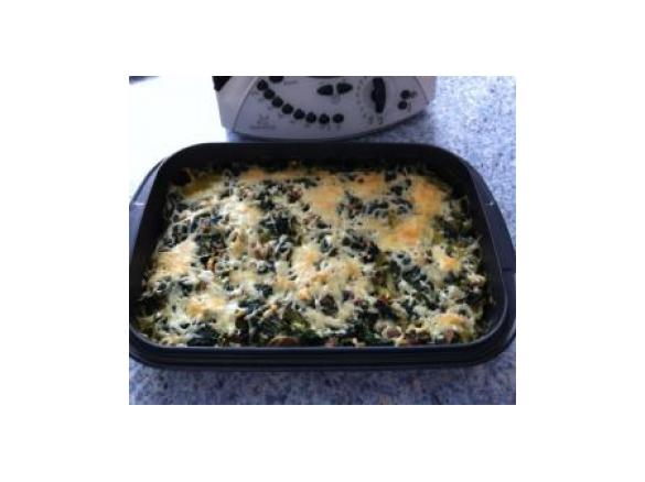 Spätzle Auflauf mit Spinat-Schinken Rahm (auch WW) 12 PP